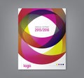 Abstract round circle shapes background for book cover flyer brochure
