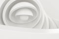 Abstract round hemisphere element background, 3d rendering Royalty Free Stock Photo