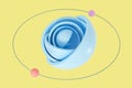 Abstract round hemisphere element background, 3d rendering Royalty Free Stock Photo