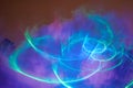 Abstract round laser show Royalty Free Stock Photo