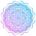 Abstract round pattern, oriental mandala