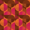 Abstract round shape seamless pattern Royalty Free Stock Photo