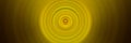 Abstract round yellow background. Circles from the center point. Image of diverging circles.