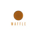 Abstract rounded delicious waffle vector design