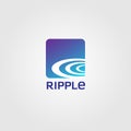 Abstract Rounded Square Ripple Logo Sign Symbol Icon Royalty Free Stock Photo