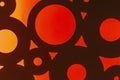 Abstract rounds red and orange Royalty Free Stock Photo