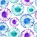 Abstract rounds watercolor pattern Royalty Free Stock Photo