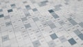 Abstract rows of white and blue squares with changing numbers, seamless loop. Animation. Motion graphics with digital