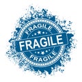 Abstract rubber grunge office stamp with the word fragile - more available. Royalty Free Stock Photo