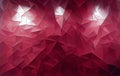 Abstract ruby red background glossy polygons. Geometric moredrn illustration