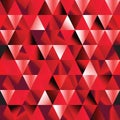 Abstract ruby seamless triangle pattern.