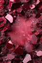 Abstract ruby shards and dust background texture. Royalty Free Stock Photo