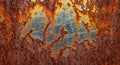 Abstract rust texture background with weathered metal patterns Royalty Free Stock Photo