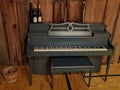 Abstract Rustic Historic Piano