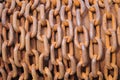 Abstract of Rusty Chain Background Royalty Free Stock Photo