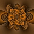 an abstract RUSTY floral fantasy