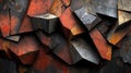 Abstract Rusted Geometric Blocks Background Royalty Free Stock Photo