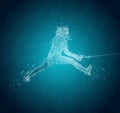 Abstract Sabre Fencer Royalty Free Stock Photo