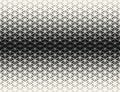 Abstract sacred geometry black and white gradient flower of life halftone pattern