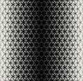 Abstract sacred geometry black and white gradient flower of life halftone pattern Royalty Free Stock Photo