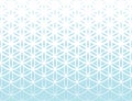 Abstract sacred geometry blue gradient flower of life halftone pattern Royalty Free Stock Photo