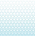 Abstract sacred geometry blue grid halftone cubes pattern