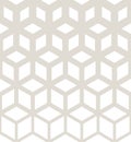 Abstract sacred geometry gray grid halftone cubes pattern