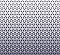 Abstract sacred geometry purple grid halftone cubes pattern