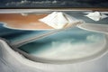 Abstract salt lake art