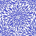 Abstract samless pattern,  blue flower on a white bakground Royalty Free Stock Photo