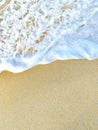 abstract sand of beach and soft wave background Royalty Free Stock Photo
