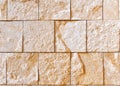 Abstract Sand-Colored Stone Wall Background