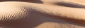 Abstract sand dunes panorama, desert of Sahara South Tunisia Royalty Free Stock Photo