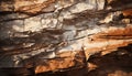 Abstract sandstone backdrop, rough mountain landscape, eroded stone formation generated by AI