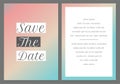 Abstract save the date card Royalty Free Stock Photo