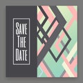 Abstract save the date card Royalty Free Stock Photo