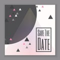 Abstract save the date card Royalty Free Stock Photo