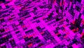 Abstract scanning data process with blinking characters and numbers, seamless loop. Animation. Digital information Royalty Free Stock Photo