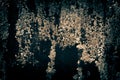 Abstract scary dark earthy color background with surface texture iron shabby cracked black with mystical glow and paranormal