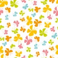 Abstract scattered butterfly background for baby shower, fabric