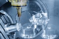 The 5-axis CNC Machining center Royalty Free Stock Photo