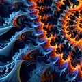 abstract scene of fractal patterns found in nature