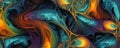 abstract scene of fractal patterns found in nature