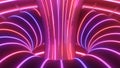 Abstract Sci-Fi Neon Glowing Futuristic Laser Beam Rings Torus - Abstract Background Texture