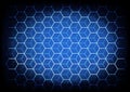 Abstract science and technology concept with hexagonal elements background Royalty Free Stock Photo
