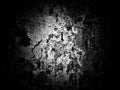 Abstract scratch grunge concrete wall texture. Black and white, so contrast and grainy