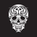 Abstract Scull Vector Illustration