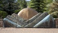 Abstract sculpture along a shopping street in Vail, Colorado.