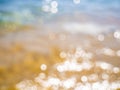 Abstract sea background. Abstract sandy summer beach background with bokeh lights on light blue sky. Beautiful texture. Space