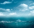 Abstract sea and ocean backgrounds Royalty Free Stock Photo